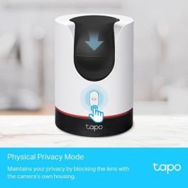 TP-Link Tapo C225 Cámara de Seguridad Wi-Fi Interior Panorámica con Visión Nocturna, Detección IA de Personas y Mascotas, Audio Bidireccional, Visión 2K QHD