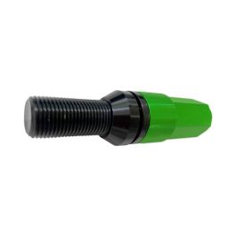 Omp OMPS09971408 Juego 20 Tornillos Rueda Aluminio Negro Protector Verde M14x1.25 Llave 17-19 Largo 28mm