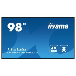 Iiyama LH9875UHS-B2AG - Pantalla Digital LCD 97.5" (247.7 cm) 4K Ultra HD, LED, IPS, Android 11, 3xHDMI, DisplayPort, 24/7, Wi-Fi, 500 Nits, Negro
