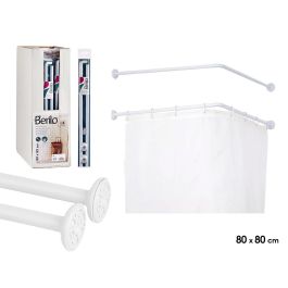 Berilo Barra Cortina Ducha Esquina 80 cm. Dimensiones: 96 x 11 x 5.5 cm (Alto x Largo x Ancho) (Set de 24)