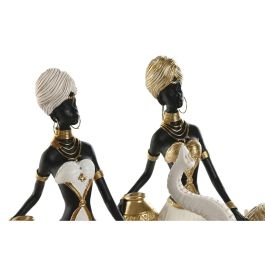 Figura Colonial DKD Home Decor Blanco Dorado 11 x 32 x 21 cm (2 Unidades) Figura Colonial DKD Home Decor Blanco Dorado 11 x 32 x 21 cm (2 Unidades)