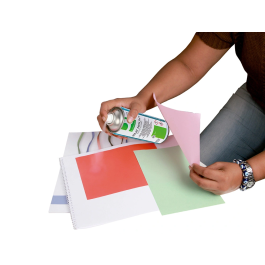 Q-connect Pegamento en Spray Quick Mount Adhesivo Reposicionable Transparente Bote 400ml