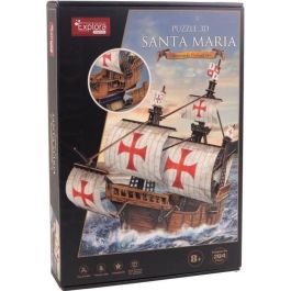 Puzzle 3D - Barco Santa María - Juego de construcción - EXPLORA - 204 piezas - A partir de 8 años Puzzle 3D - Barco Santa María - Juego de construcción - EXPLORA - 204 piezas - A partir de 8 años