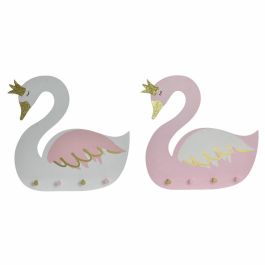 Perchero Baby DKD Home Decor Blanco Rosa Palo 4 x 38.5 x 40 cm (2 Unidades) Precio: 14.7899994. SKU: S3021828