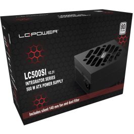 LC-Power LC500SI V2.31 Fuente de Alimentación PC 500W Certificación 80 PLUS ATX Negra