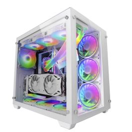 Mars gaming Caja Ordenador MCV3W Premium XXL Blanca E-ATX, Torre con Ventana Cristal Templado y RGB Croma, Diseño Doble Cámara Precio: 74.50000008. SKU: B19PDB5MGV