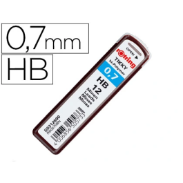 Rotring Minas de Grafito 0,7 mm HB Estuche de 12 Minas Flexibles de Polímeros Altos Precio: 15.98999996. SKU: S8425188