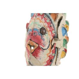 DKD Home Decor Decoracion Mediterraneo Blanco Multicolor Metal 6 x 15 x 17 cm (4 Unidades)