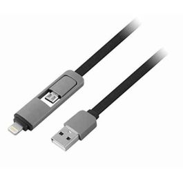 Cable adaptador 1LIFE PA2IN1FLAT USB (1 m)