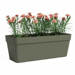 Jardinera - ARTEVASI - Capri - Plástico - Rectangular - Verde seco - 12,5 l