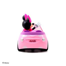 Coche radio control minnie roadster 27 mhz ¡gira sobre si mismo! (figura no extraible)19 cm