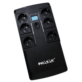 SAI Línea Interactiva Phasak Kryptos 800 VA/ 480W/ 6 Salidas/ Formato Bloque