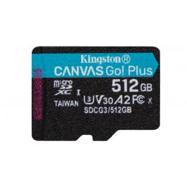 Kingston Technology Canvas Go! Plus memoria flash 512 GB MicroSD Clase 10 UHS-I Precio: 52.99748454. SKU: B185KCVWX8