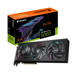 GIGABYTE Tarjeta Gráfica GeForce RTX 5060 AORUS ELITE 8GB GDDR7 NVIDIA GV-N5060AORUS E-8GD Precio: 413.49999977. SKU: B14LXL72BZ