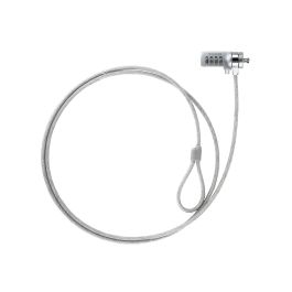 TOOQ CABLE DE SEGURIDAD T-LOCK CON COMBINACION PARA PORTATILES - BLOQUEO DE 4 DIGITOS - ACERO 4.5MM - LONGITUD 1.50M Precio: 4.49999968. SKU: S5604895