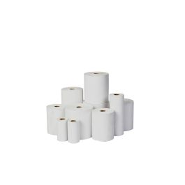 FABRISA 18116 Rollo Térmico Blanco 57x40x12mm, Papel 65gr, sin Bisfenol A, ideal para Datáfonos