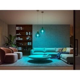 Philips Hue White & Color Ambiance, Bulbo LED conectado E27, equivalente 75W, 1100 Lumen, Bluetooth Compatible, Paquete de 2 Philips Hue White & Color Ambiance, Bulbo LED conectado E27, equivalente 75W, 1100 Lumen, Bluetooth Compatible, Paquete de 2