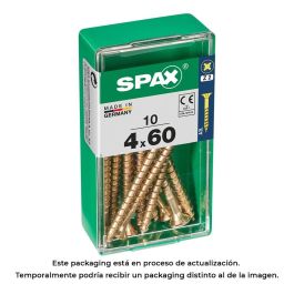 Spax 4081020400601 Tornillo para Madera Universal Cabeza Plana Yellox 4.0x60mm Rosca Parcial Ranura Cruz Z2 4CUT - Caja de 10 unidades Precio: 2.78999985. SKU: S7913900