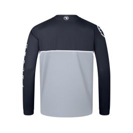 Maillot de ciclismo Endura Core Printed Negro Azul marino 2XL