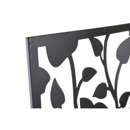 DKD Home Decor Decoración Pared Shabby Árbol Metal Negro 90 x 70 cm Set de 2