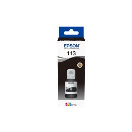Epson Tinta Bote Negro Ecotank Et-5850, Et-5800, Et-16650, Et-16600, Et-5880, Et-5170 - Nº 113