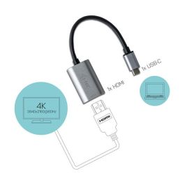 Adaptador USB C a HDMI i-Tec C31METALHDMI60HZ Gris