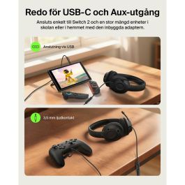 Belkin Auriculares con cable Inspire 745883928576 - Compatibles con Nintendo Switch 2 - Para niños - Negro