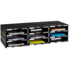 Archivo 2000 Módulo Sostenible de Clasificación 9 Compartimentos 360x900x240 mm Negro Poliestireno Reciclado 6533 NE Precio: 78.58999973. SKU: B18LANQCZR