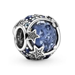 Charm Mujer Pandora CELESTIAL BLUE SPARKLING STARS Precio: 112.50000047. SKU: B1BLQN4PYD