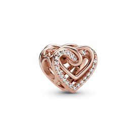 Charm Mujer Pandora SPARKLING ENTWINED HEARTS