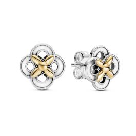 Pendientes Mujer Pandora TWO-TONE FLOWER Plata de ley 925 Precio: 124.4969002178. SKU: B1HCDXK3YN