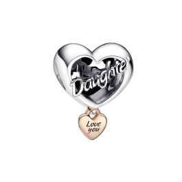 Charm Mujer Pandora LOVE YOUR DAUGHTER HEART Precio: 93.49999967. SKU: B14T9P4CMC