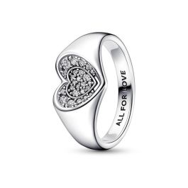 Anillo Mujer Pandora RADIANT HEART PAVE SIGNET - RING - SIZE 52 Precio: 125.7068998064. SKU: B12VRRZ96M