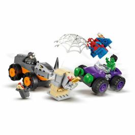 Juego de construccion camiones de combate de hulk y rino lego classic