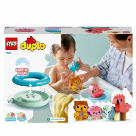 Juguete de baño LEGO DUPLO (10966): Isla de animales flotantes, juego de bañera para bebés y niños a partir de 1,5 años