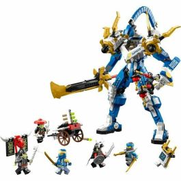 LEGO NINJAGO 71785 The Jay Titan Robot, Juguete para niños, con minifigurinas y árbol