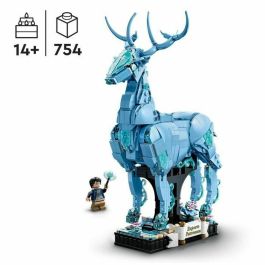 Lego Harry Potter 76414 Patronum de Expecto, modelo 2 en 1 con figuras de animales CERF y Wolf