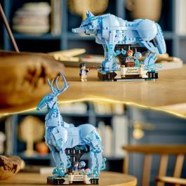 Lego Harry Potter 76414 Patronum de Expecto, modelo 2 en 1 con figuras de animales CERF y Wolf