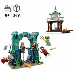 LEGO HARRY POTTER 76420 El torneo Three Wizards: lac noir, juguete con bote y 5 figuras