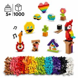 LEGO Classic 11030 BRICS A TO LOWS, BRICH TOET con loro, flor y emoji, regalo