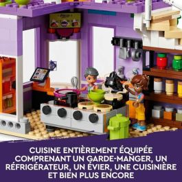 LEGO Amigos 41747 La cocina colectiva de Heartlake City, juguete de cocina con figura de gato