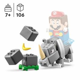 LEGO Super Mario 71420 Set de expansión Rambi el Rinoceronte, juguete combinado con paquete inicial