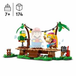 LEGO Super Mario 71421 Set de expansión Dixie Kong Jungle Concert, combinado con paquete de inicio