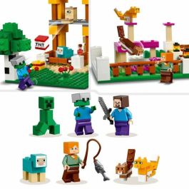 LEGO Minecraft 21249 Caja de Construcción 4.0, Juguetes 2 en 1 con Minifiguras de Steve, Creeper y Zombi