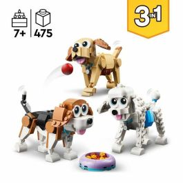 LEGO Creador 3-en-1 31137 adorables perros, figuras de teckel, carlin, caniche, hijos de los 7 años