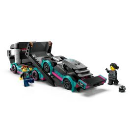 Juego de construccion coche de carreras y camión de transporte lego city