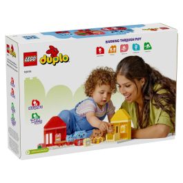 LEGO 10414 DUPLO My First My Daily Rituals - Hora de comer y dormir, Juguete social, 4 figuras de animales