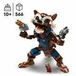 LEGO 76282 Marvel Rocket y Baby Groot, Juguete para niños, Película Guardianes de la Galaxia, Minifigura de superhéroe