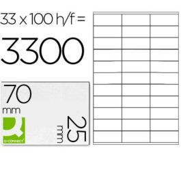 Etiquetas adhesivas Q-Connect KF10640 Blanco 100 Hojas 70 x 25 mm Precio: 16.94999944. SKU: B158EXSEAV
