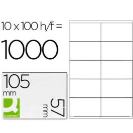 Etiquetas adhesivas Q-Connect KF10658 Blanco 100 Hojas 105 x 57 mm Precio: 16.50000044. SKU: B1F7PW8C5H